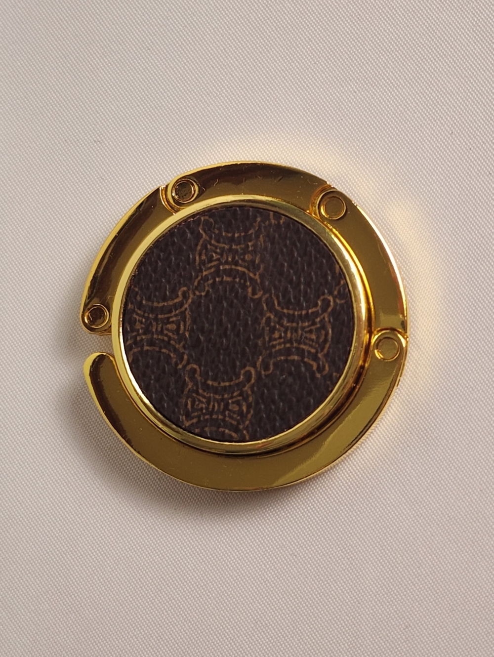 Celine Monogram Canvas Gold Purse Hook - Bag Hanger